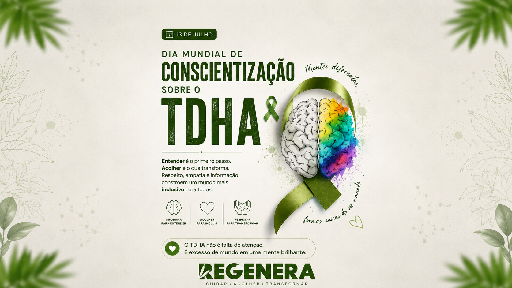 13 de Julho – Dia Mundial de Conscientização sobre o TDAH